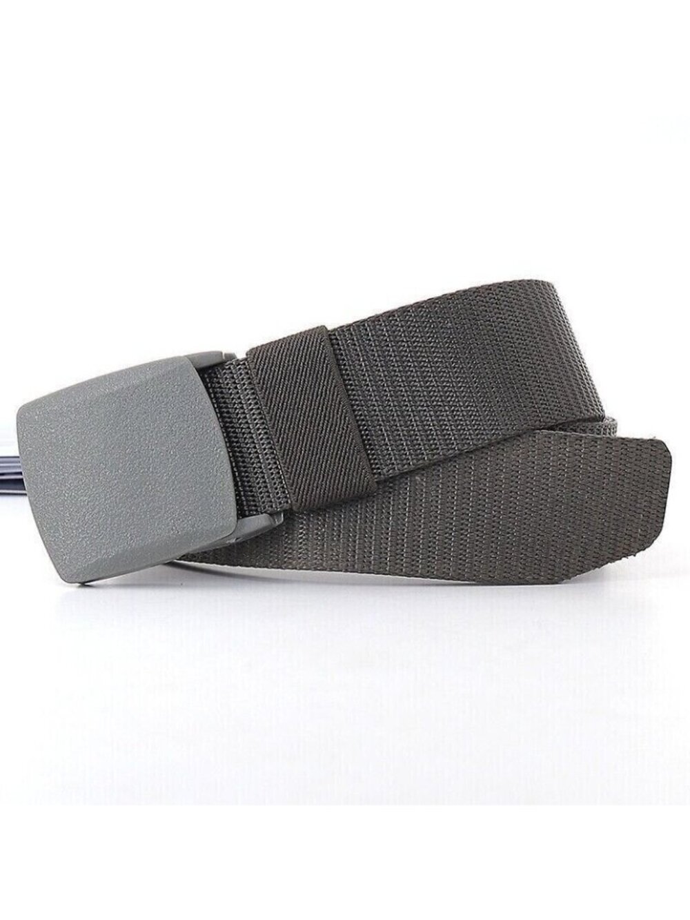 Belt Canvas Quick Release Smooth Buckle Military-School Black  Size 26"-36" NEW